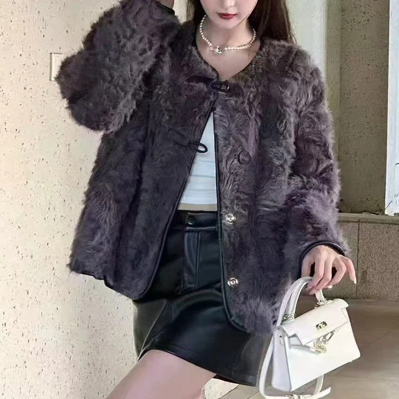 X冬季时尚优雅女装外套新款百搭洋气妈妈装外套7524-2