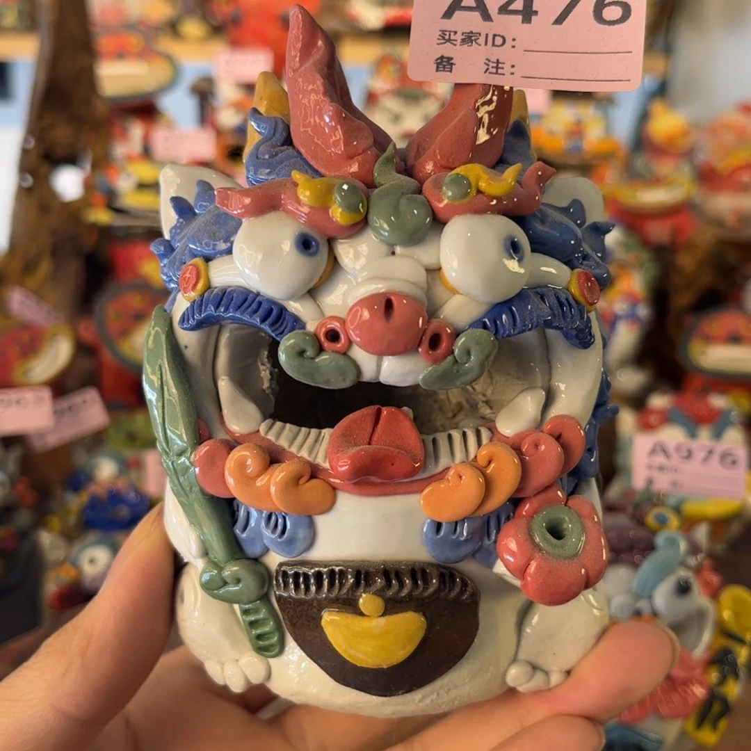 泥塑纯手工茶宠摆件