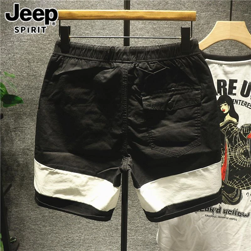 Jeep吉普潮牌休闲工装短裤男士夏季薄款柒牌男士夏季薄款直筒