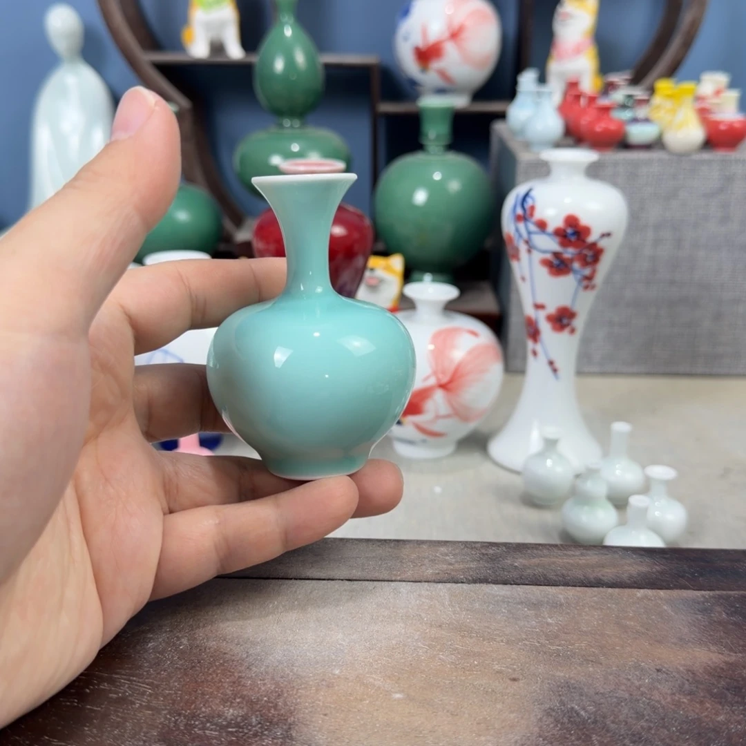 陶瓷手工小花器摆件