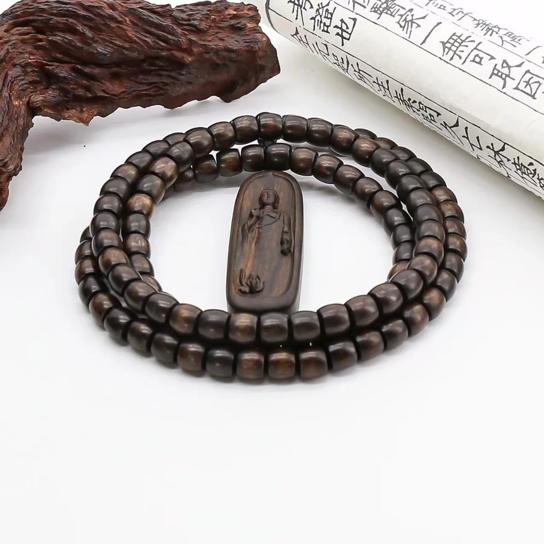 AD358-木质雕刻佛公饰品（无礼盒）