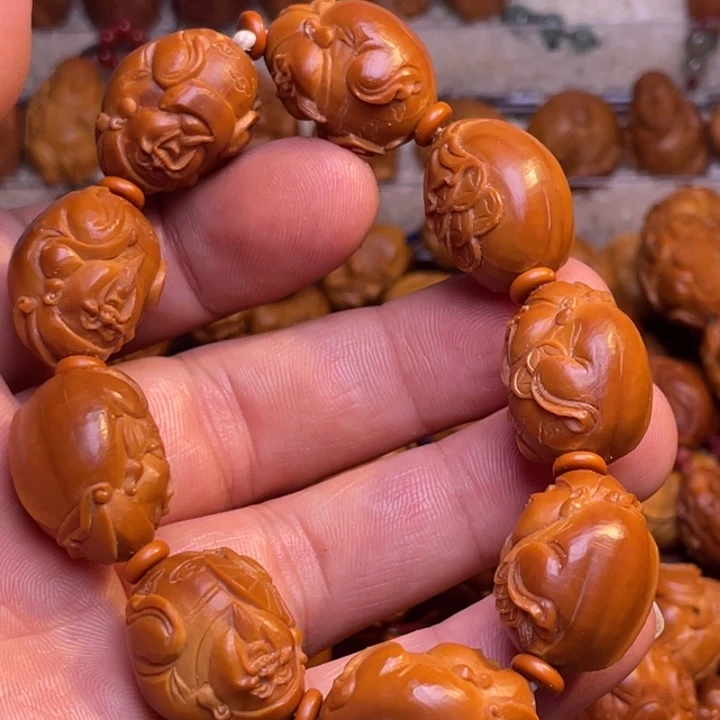 橄榄核手串/手链鲨鱼背财神