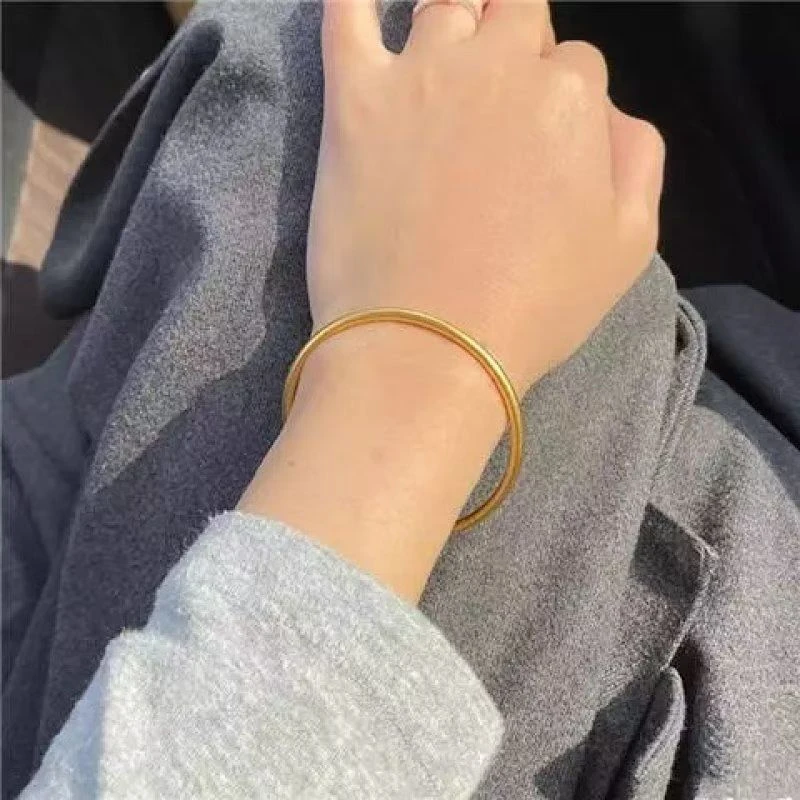 新中式磨砂亮光闭口圆形手环创意饰品