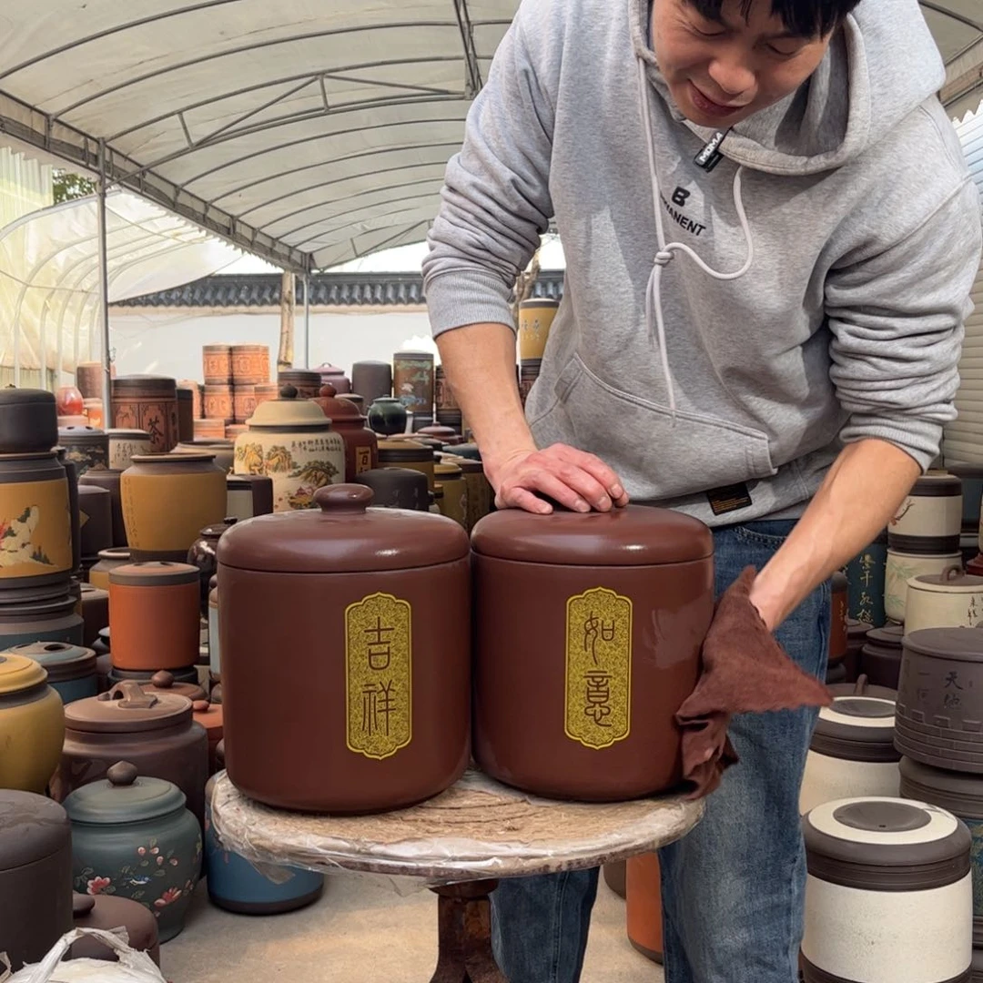 紫砂茶叶罐8 饼茶叶罐