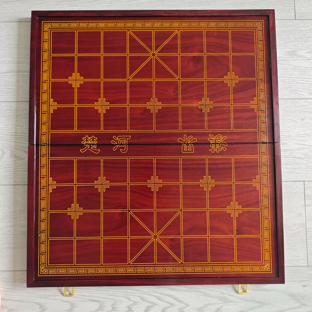 血檀棋盘高档红木棋盘礼盒装
