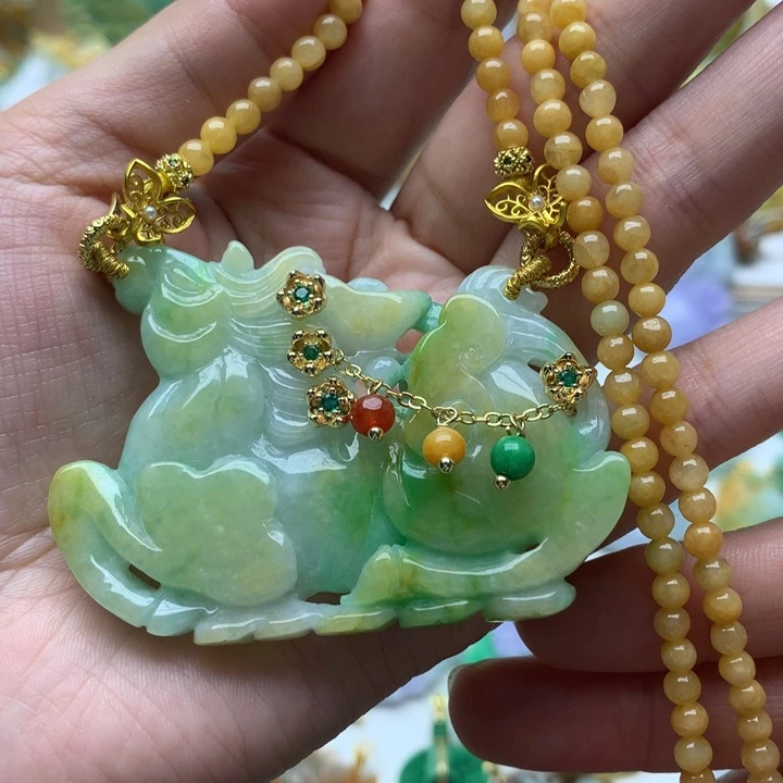 颈饰未镶嵌翡翠翡翠