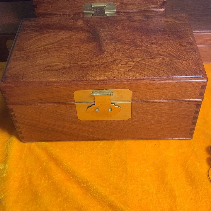 大果紫檀收纳盒首饰盒尺寸30-18-14