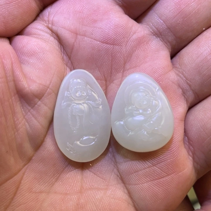 和田玉未镶嵌吊坠(不含链)