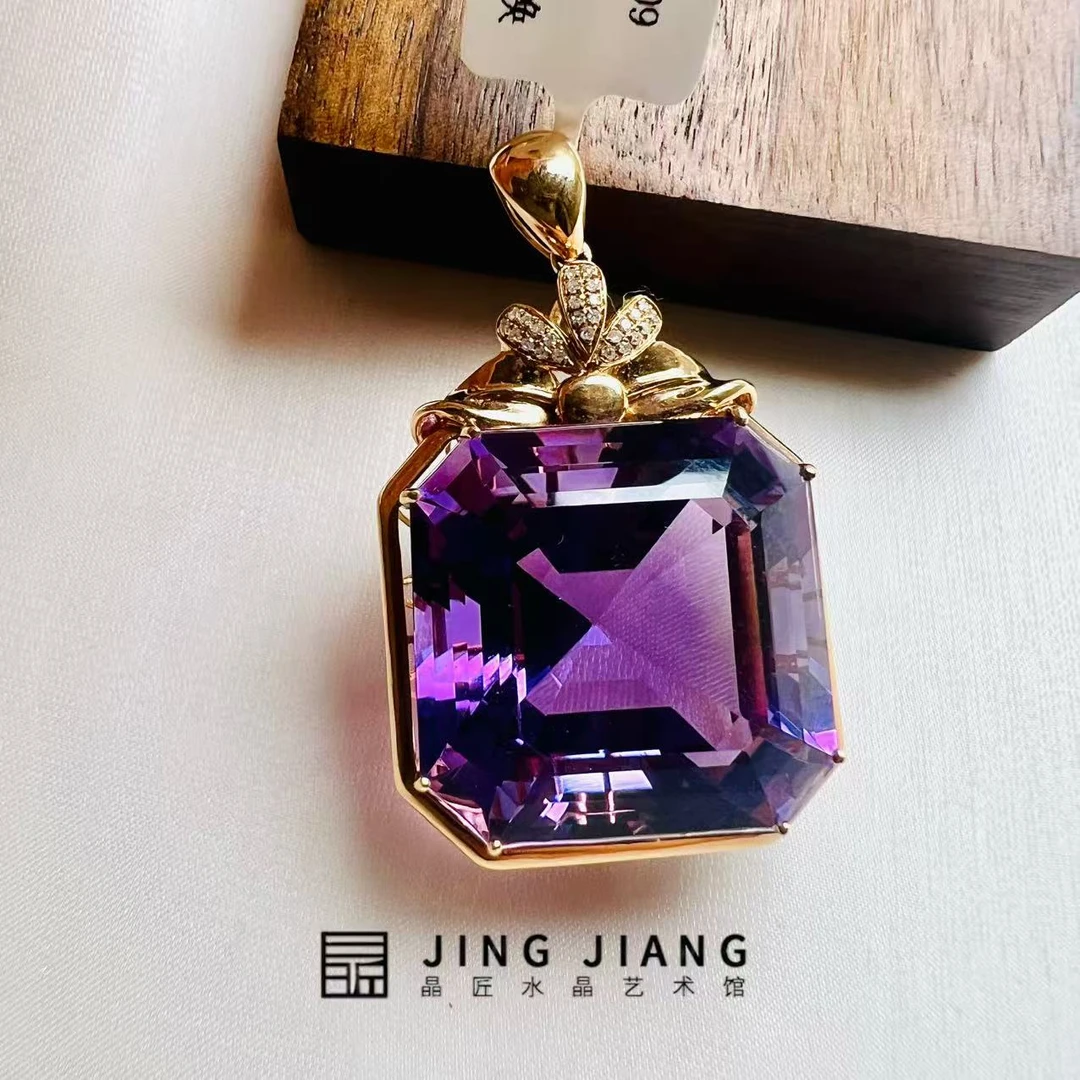 晶匠18k紫水晶 吊坠 编号-JP53432