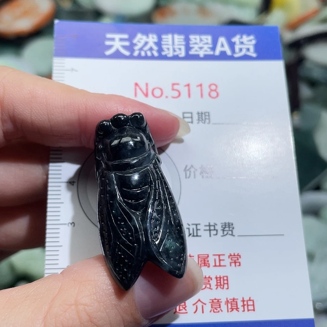 翡翠未镶嵌挂件5118