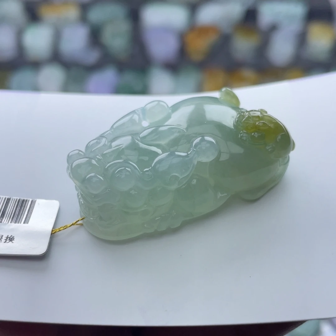 翡翠未镶嵌颈饰貔貅