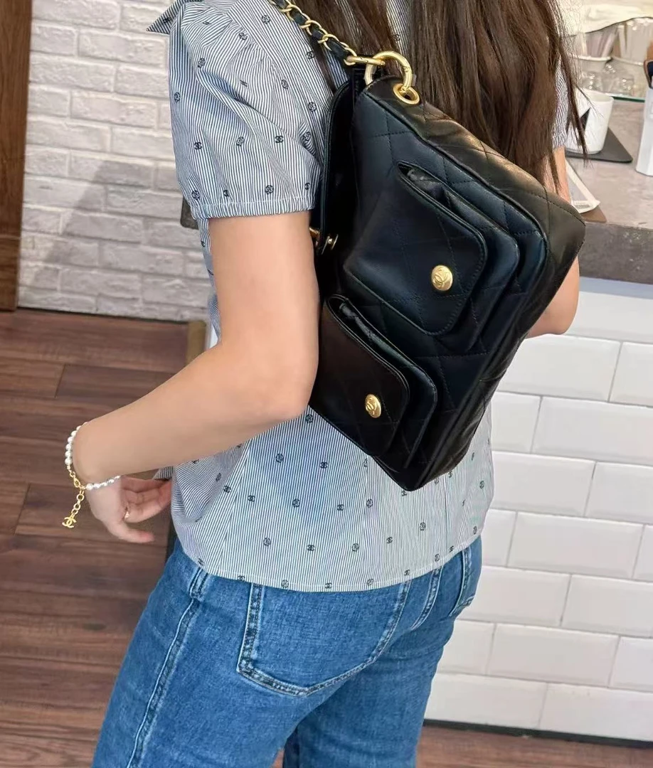 【京盛高定】轻奢时尚斜跨单肩邮差包