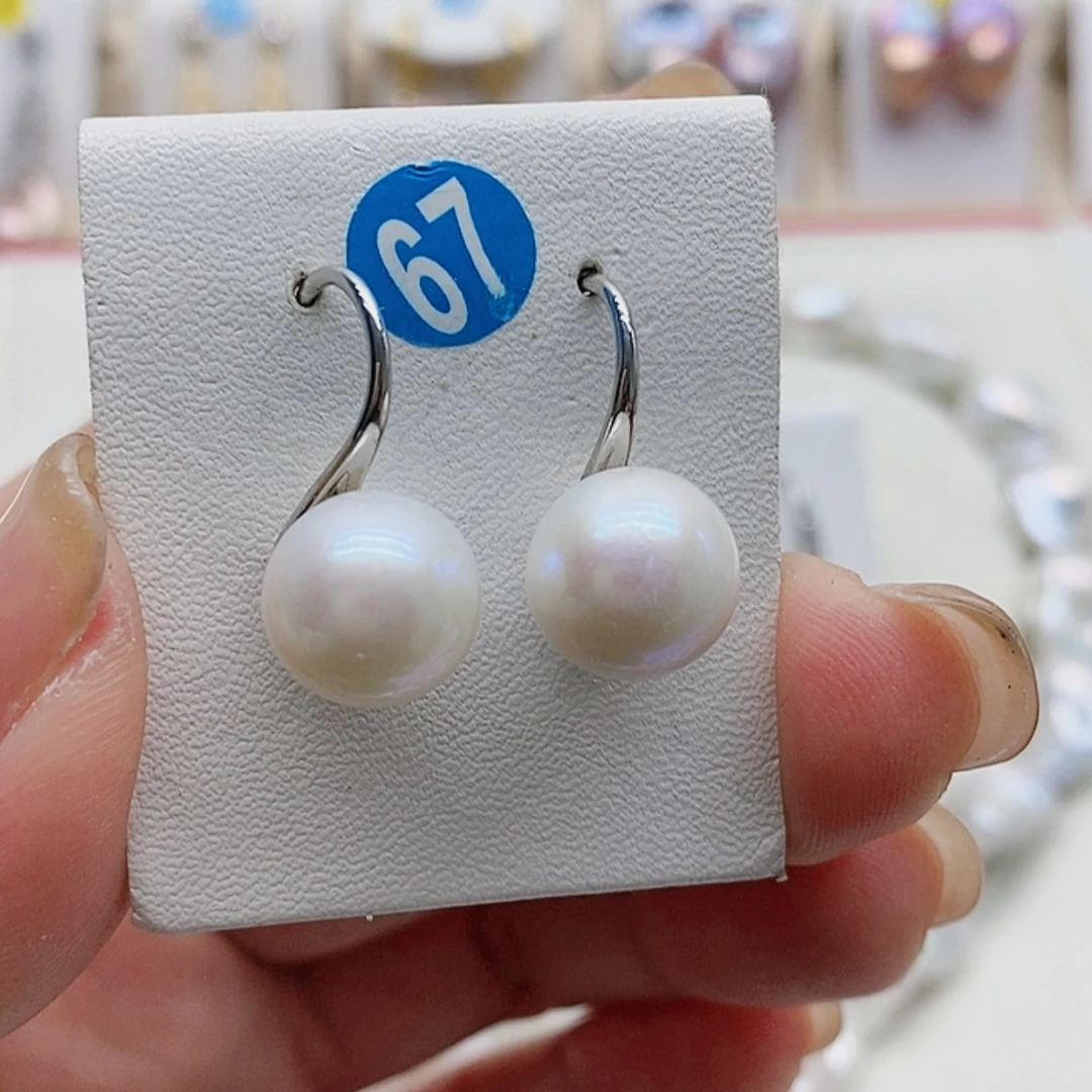 【闪购商品】淡水珍珠耳饰银S925镶嵌