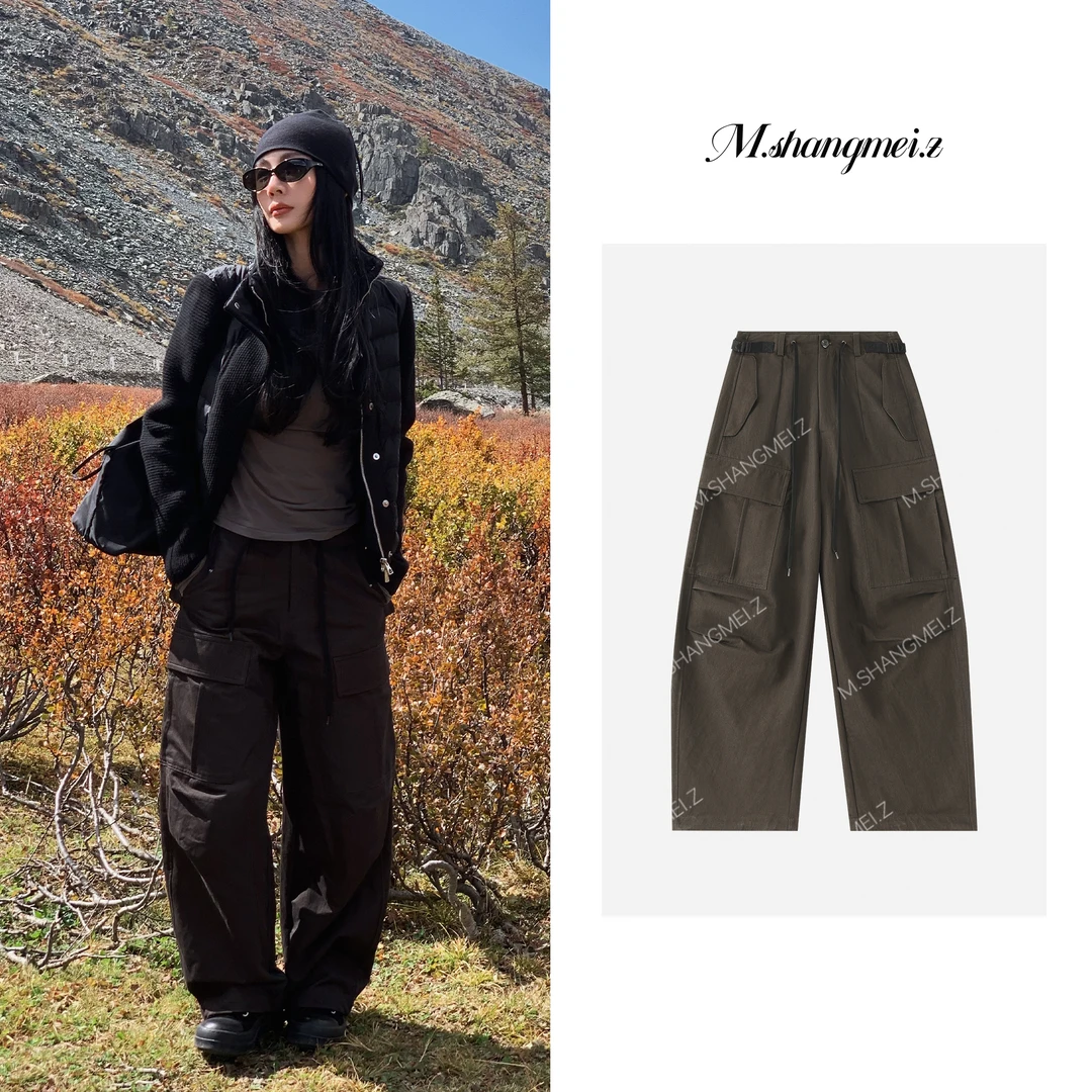 M.SHANGMEI.Z/沐熙【双色神裤】美大哥工装风百搭休闲裤X08A2037