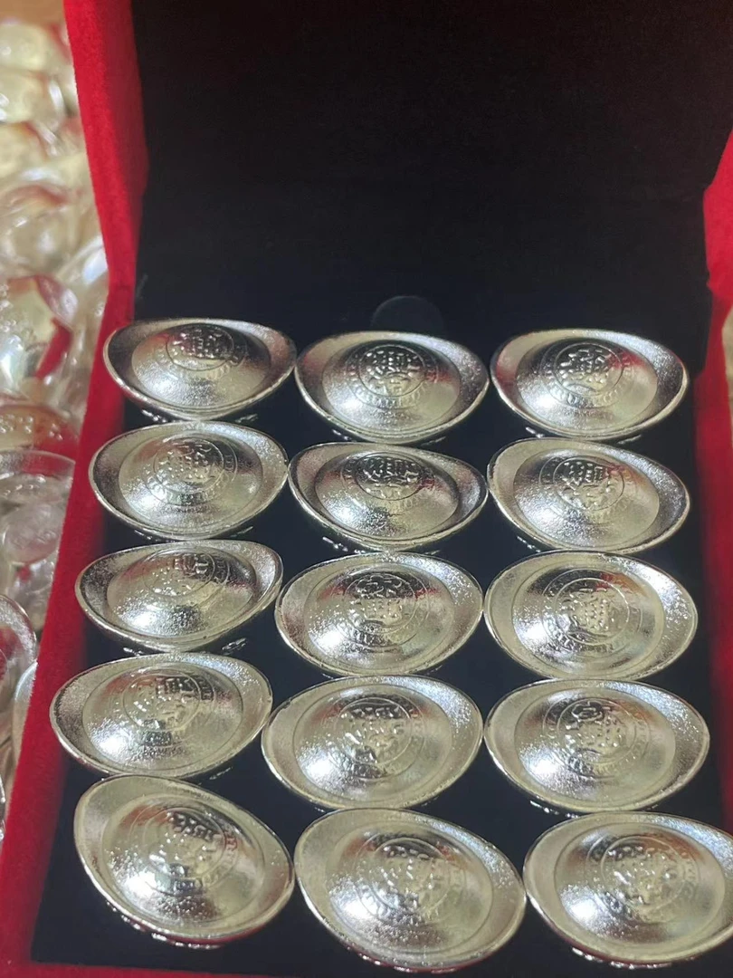 【粉丝福利】实心999财富小元宝招财聚福摆件祈福开业庆典约20g