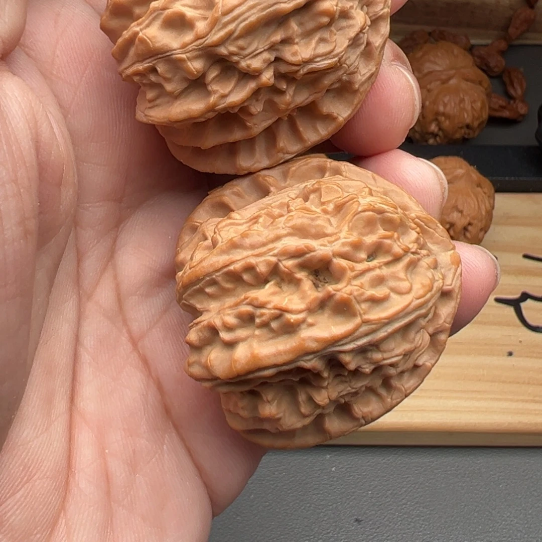 把件文玩核桃三角白39