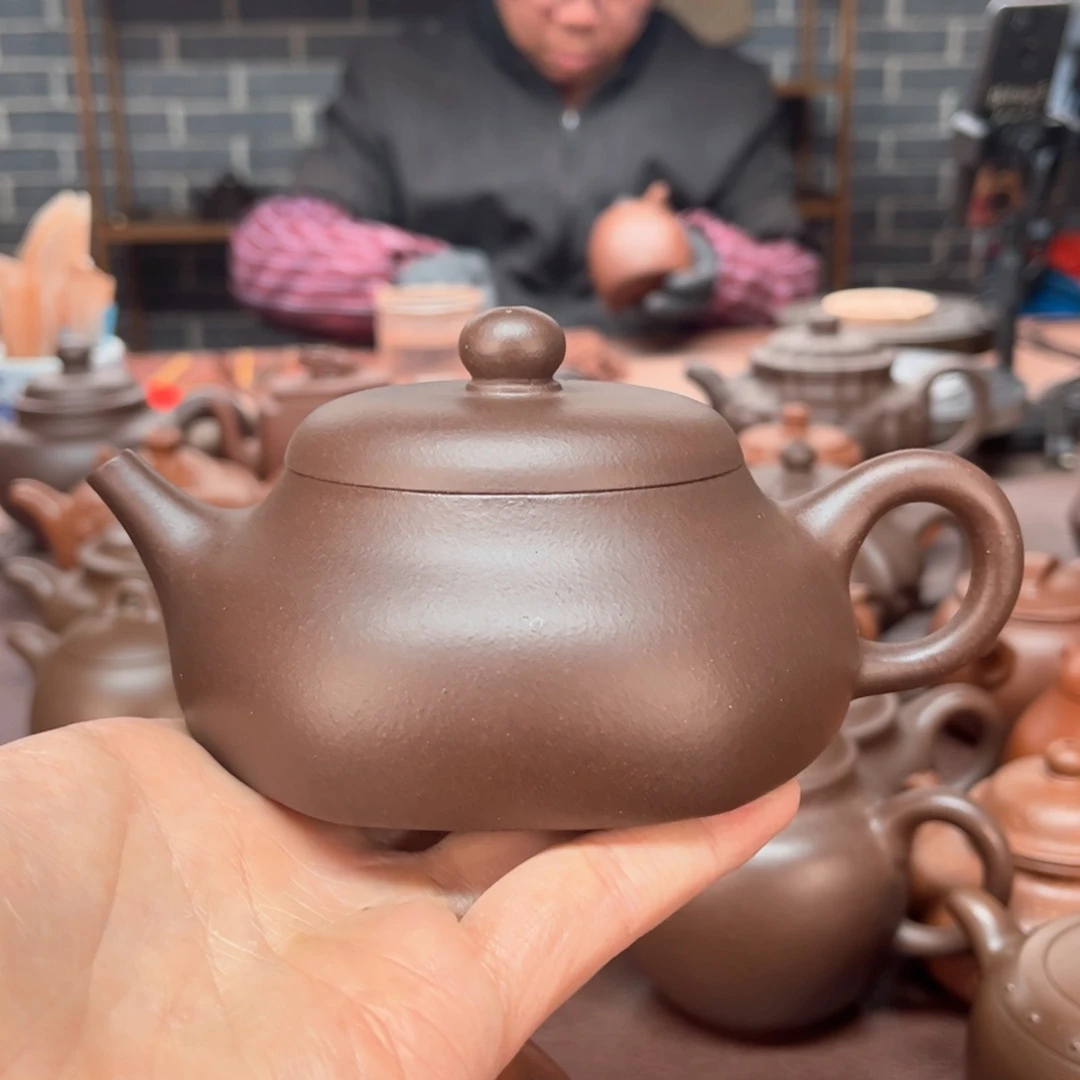 茶壶紫砂4 紫砂壶手工制作200c c