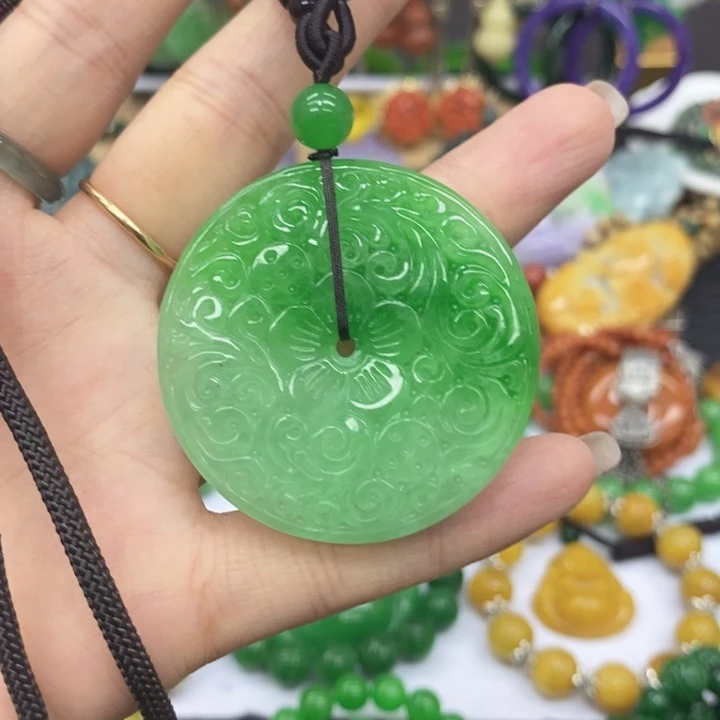 翡翠未镶嵌颈饰项链2