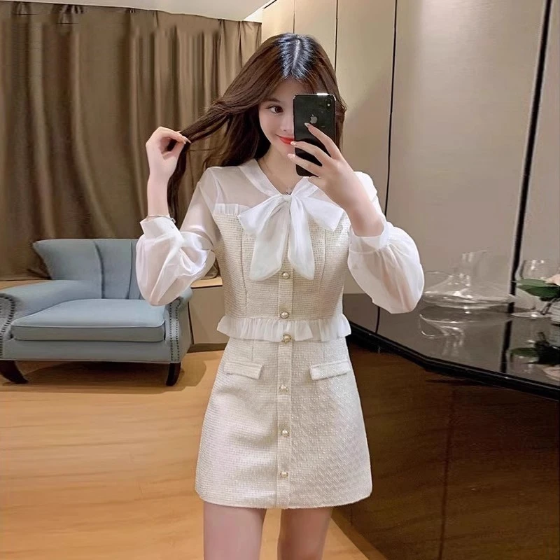 小香风套装洋气早春秋冬季2025新款爆款半身裙两件套裙女时尚气质