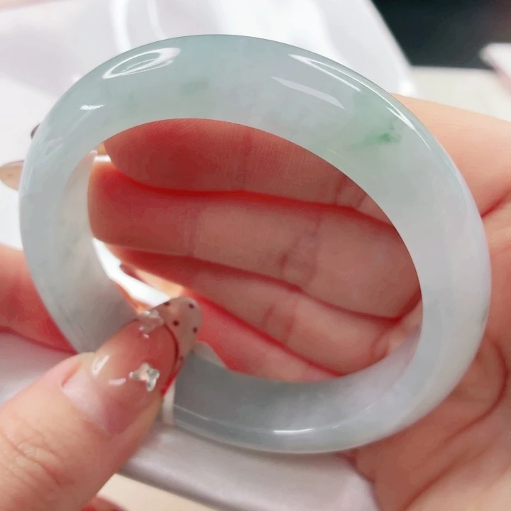 翡翠未镶嵌手镯56.7x123