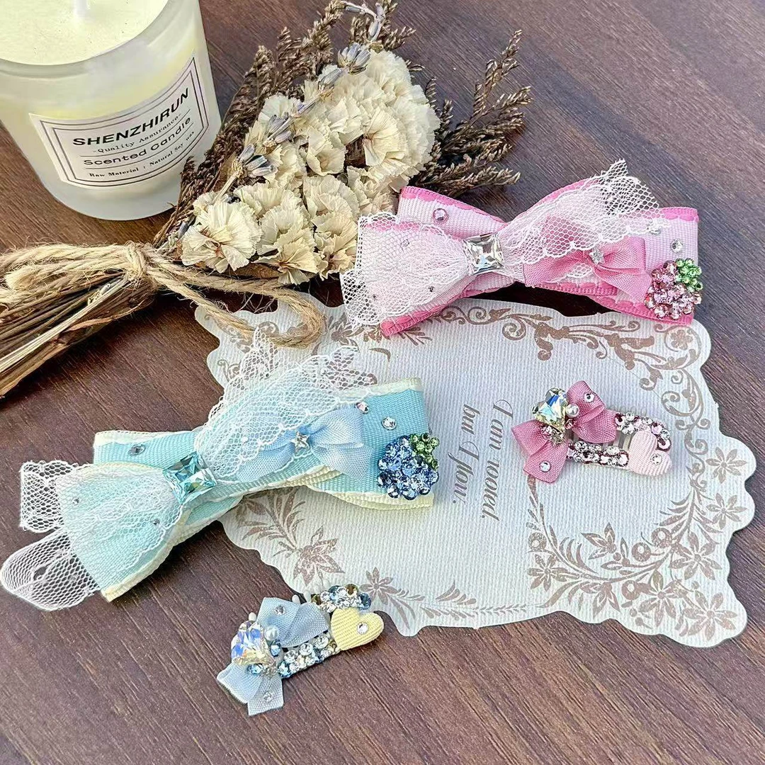 蝴蝶结小狗宠物发夹马尔济斯约克夏狗狗头饰不掉发卡雪纳瑞bb夹子