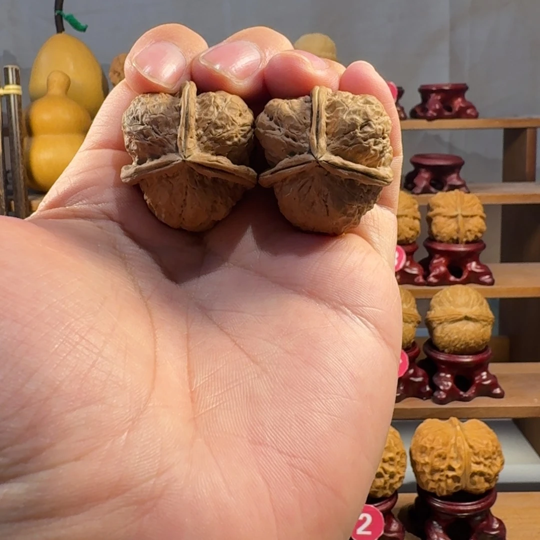 铁核桃把件老树籽蛤蟆头三棱奔驰