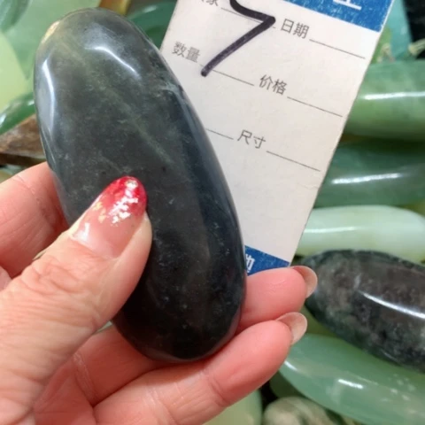 蛇纹石玉手把件未镶嵌飞***7