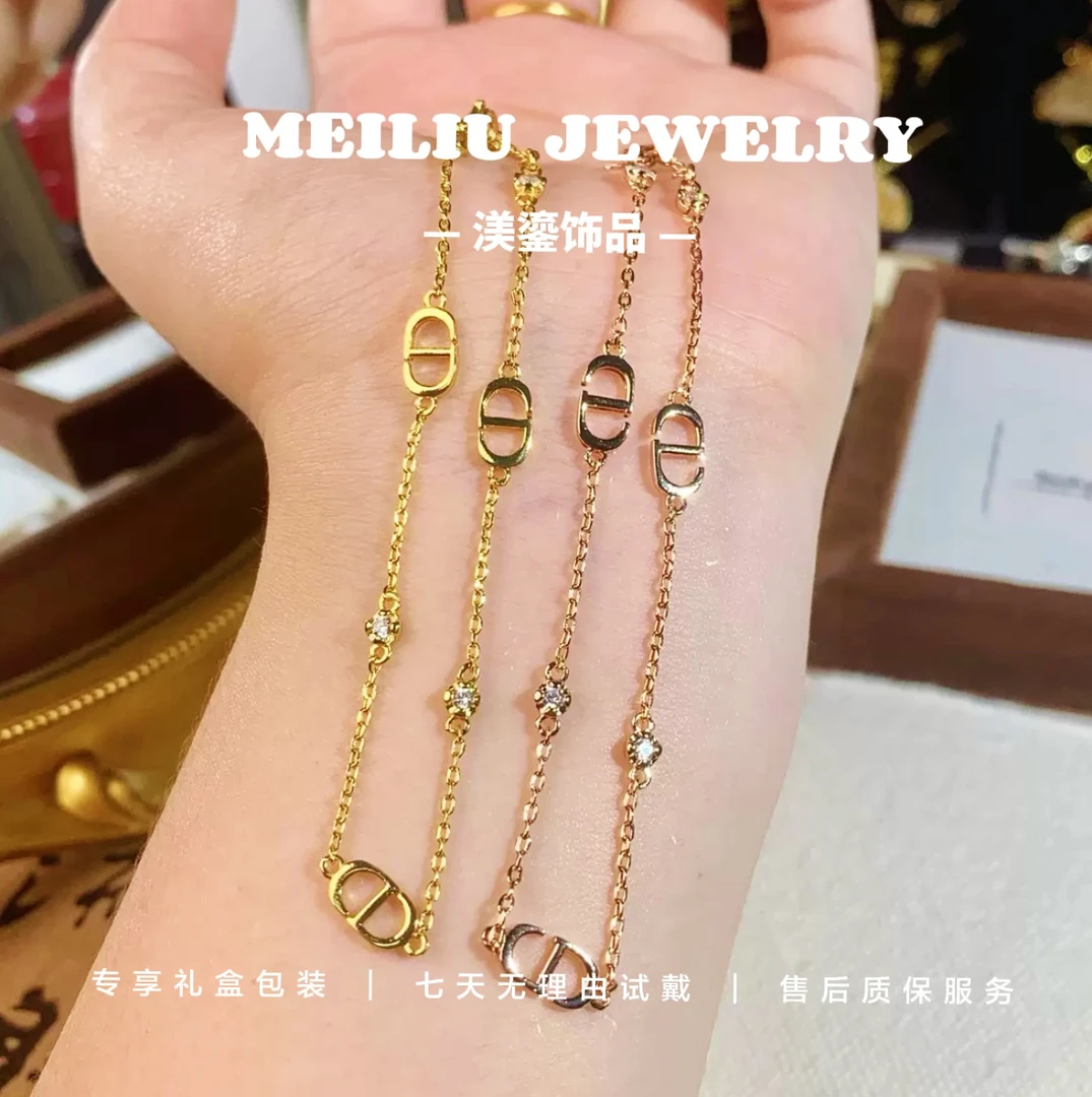 铜合金手链 镀K金CD新款猪鼻子气质ins小众时尚手链百搭饰品轻奢