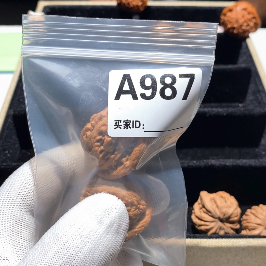 把件文玩核桃A987汉高楼36（全）非定向