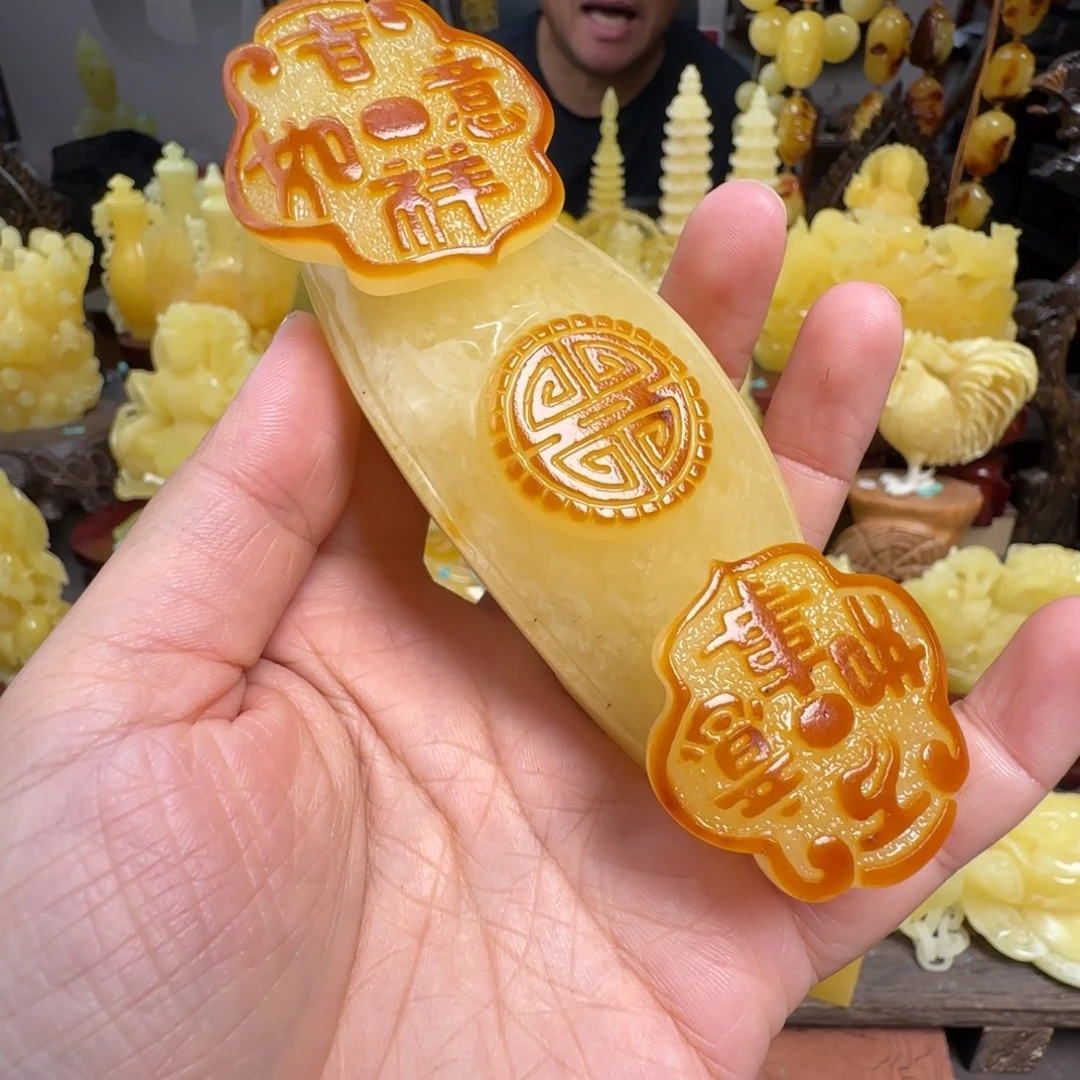 蜜蜡未镶嵌珠宝奇石微瑕