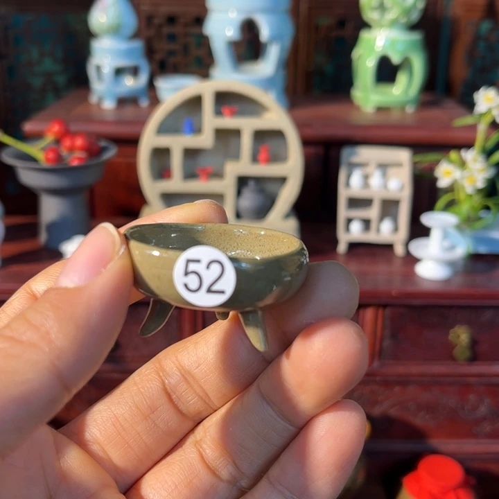 摆件微陶老王迷你花瓶