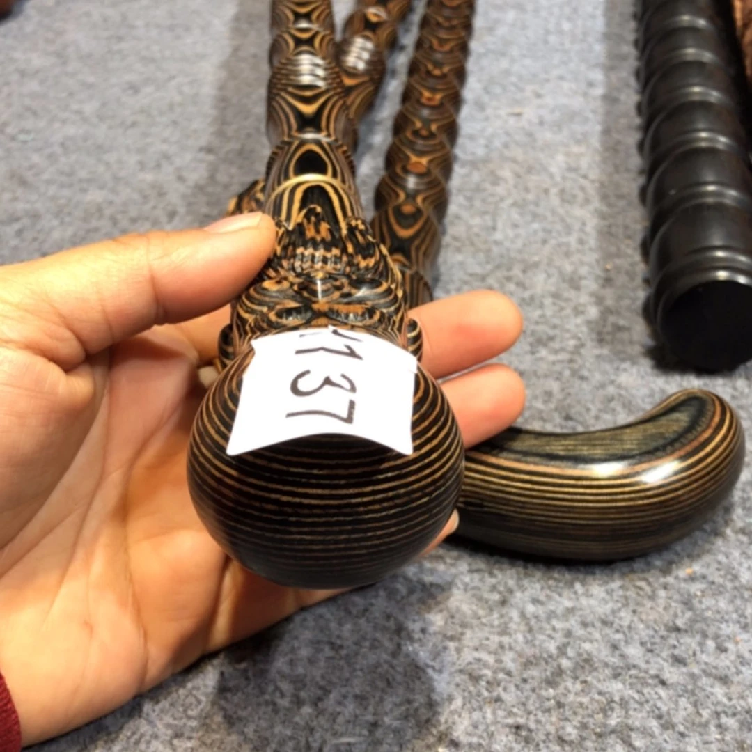 【闪购商品】木用****4斑马木寿星手杖137