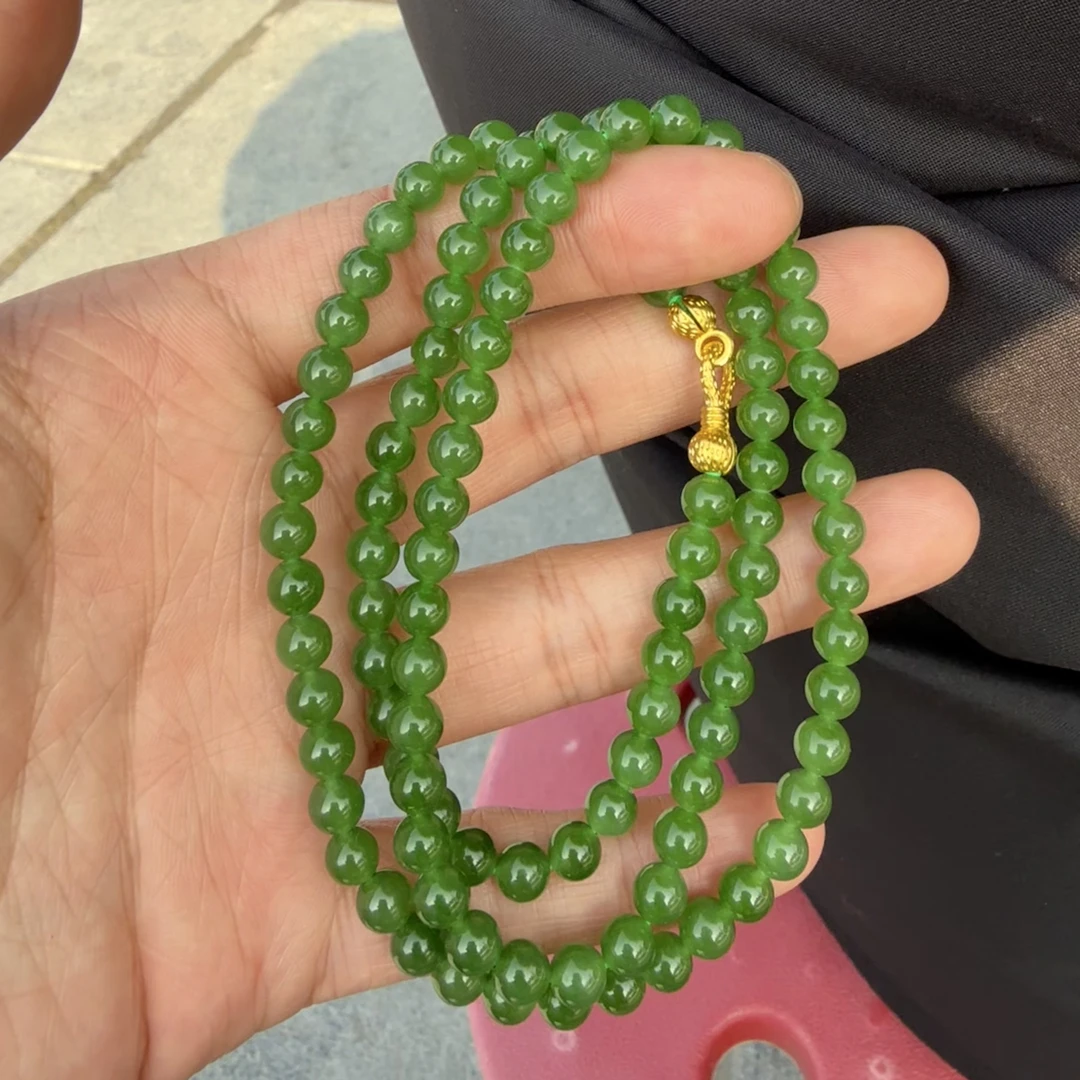 和田玉和田玉碧玉颈饰