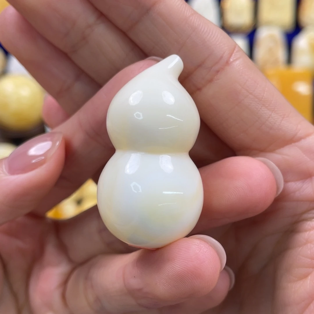 蜜蜡裸石未镶嵌琥珀蜜蜡葫芦