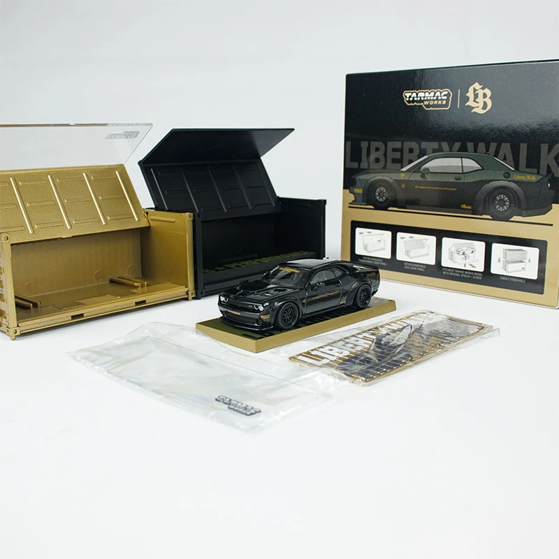 Tarmac Works车模 1:64 合金 道奇地狱猫SRT LBWK 小比例汽车模型