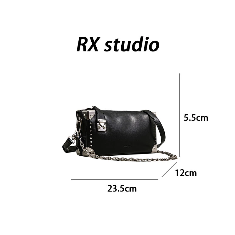 【母亲节礼物】SK-82800-黑色RAIN.CUN轻奢小众时尚女士包