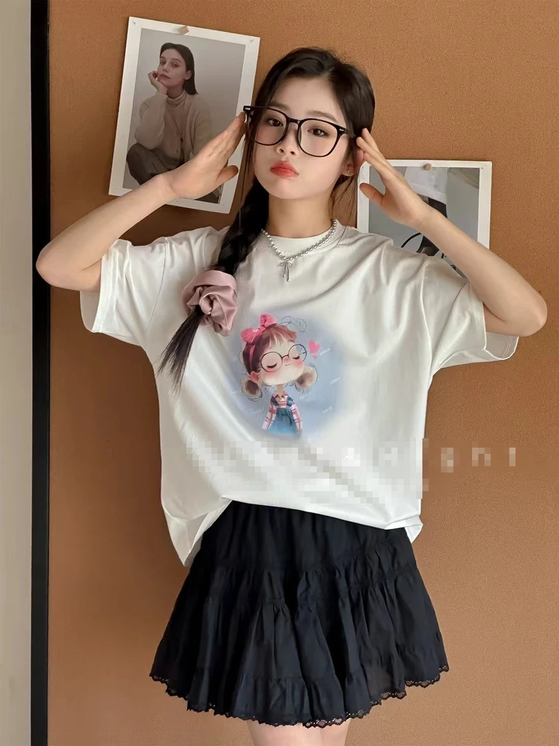 编号（167-200）夏季短袖复合链接百搭宽松休闲时尚中大童洋气夏装