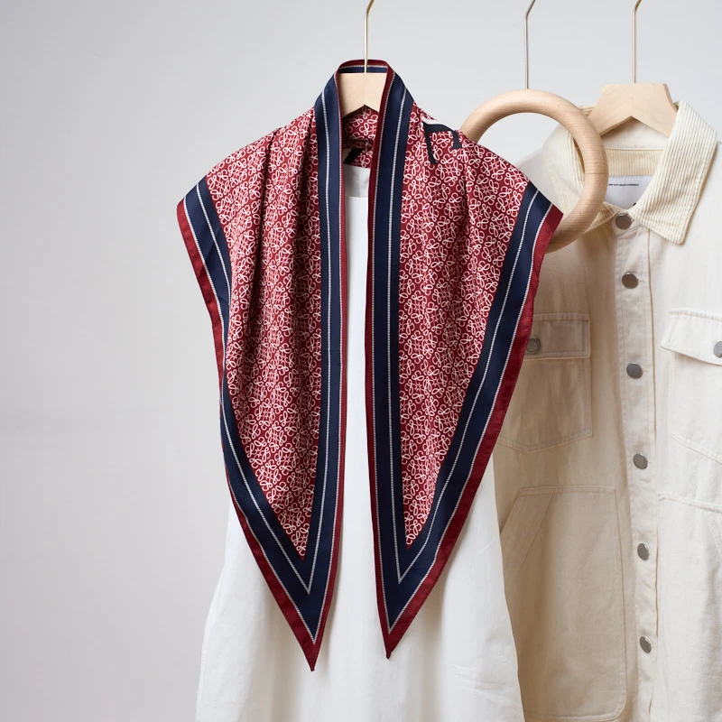 韩版复古腰部三角巾穿搭腰封出游披肩百搭洋气丝巾高档气质围巾