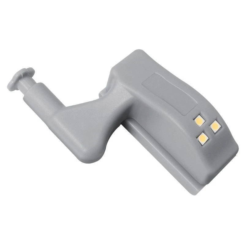 LED铰链灯合页灯免打孔感应灯带电池免插电衣柜灯开门自动亮灯