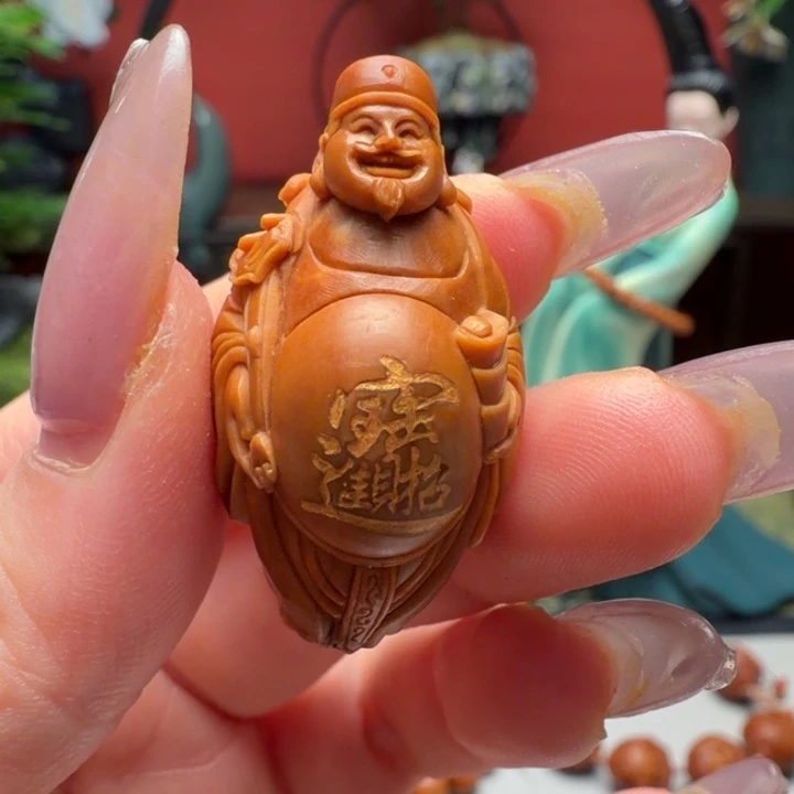 致***柔手串/手链橄榄核财神