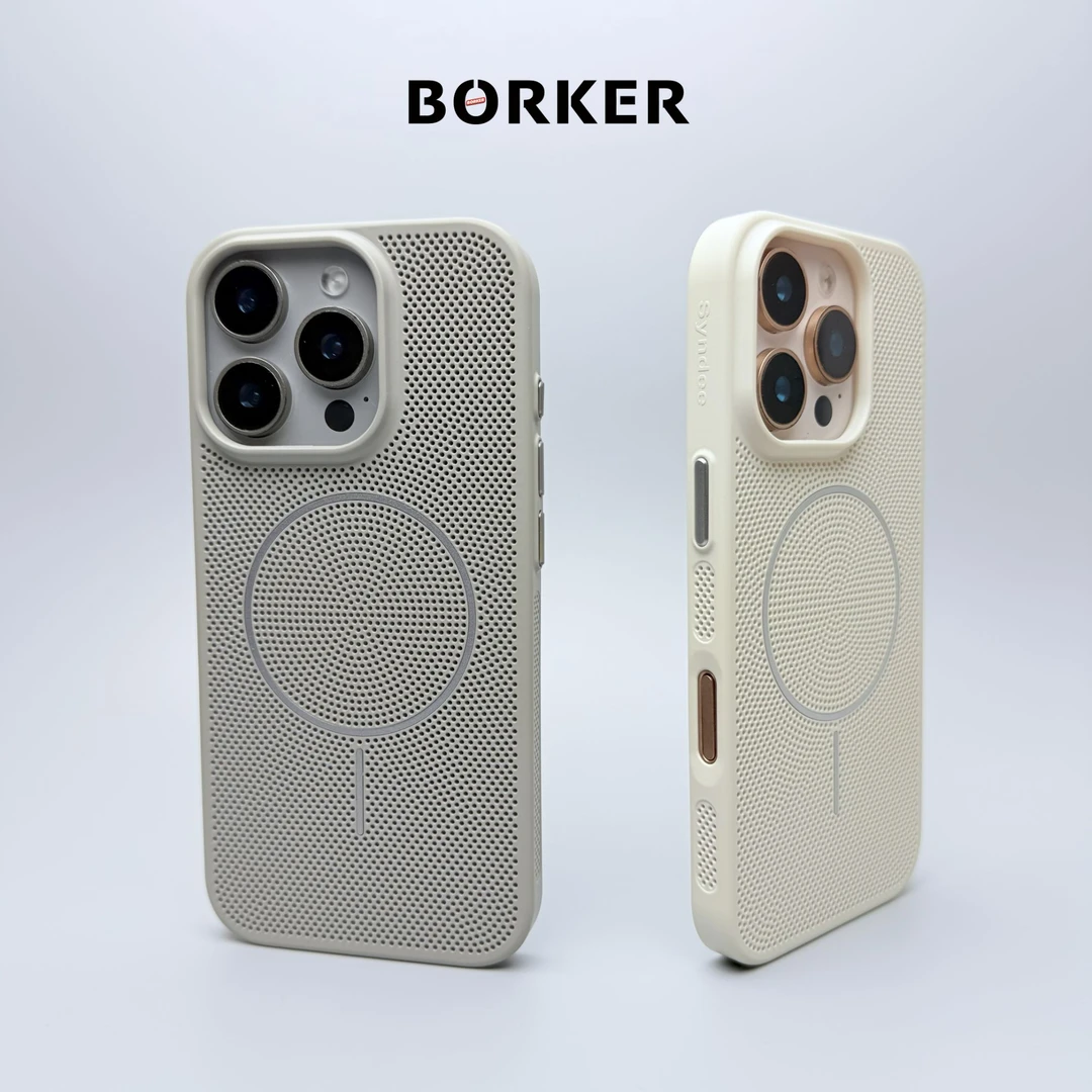 博可超薄蜂窝散热适用苹果16promax手机壳/13细环磁吸/15防摔