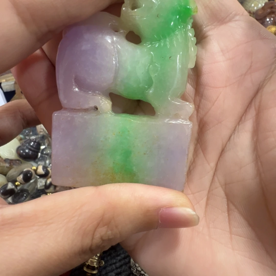 天***旅翡翠未镶嵌挂件翡翠摆件翡翠摆件