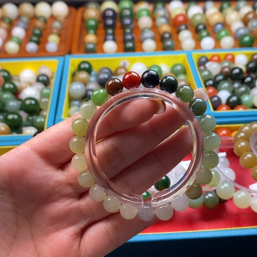 和田玉未镶嵌珠宝半成品福利多宝手串z8