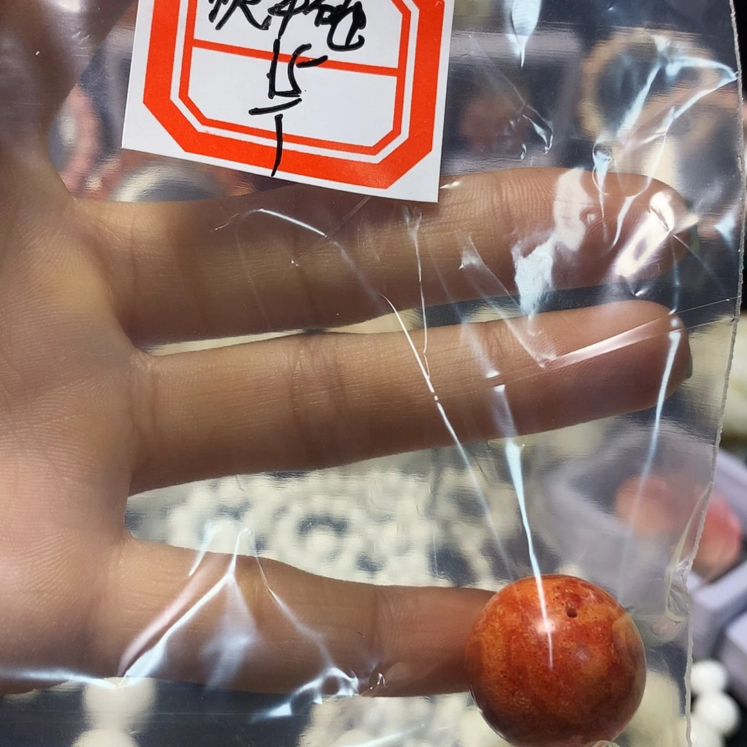大果紫檀（缅甸花梨）顺****回红姑娘单珠一个