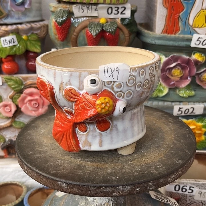 粗陶材质多肉花盆