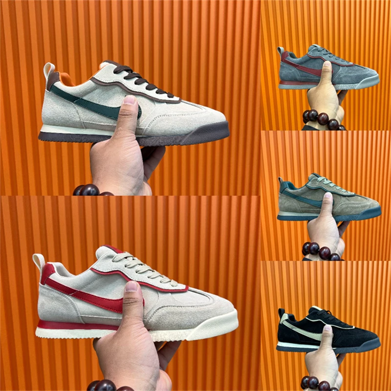 男鞋2025秋季新款时尚休闲板鞋透气百搭轻质低帮潮流男士运动鞋子