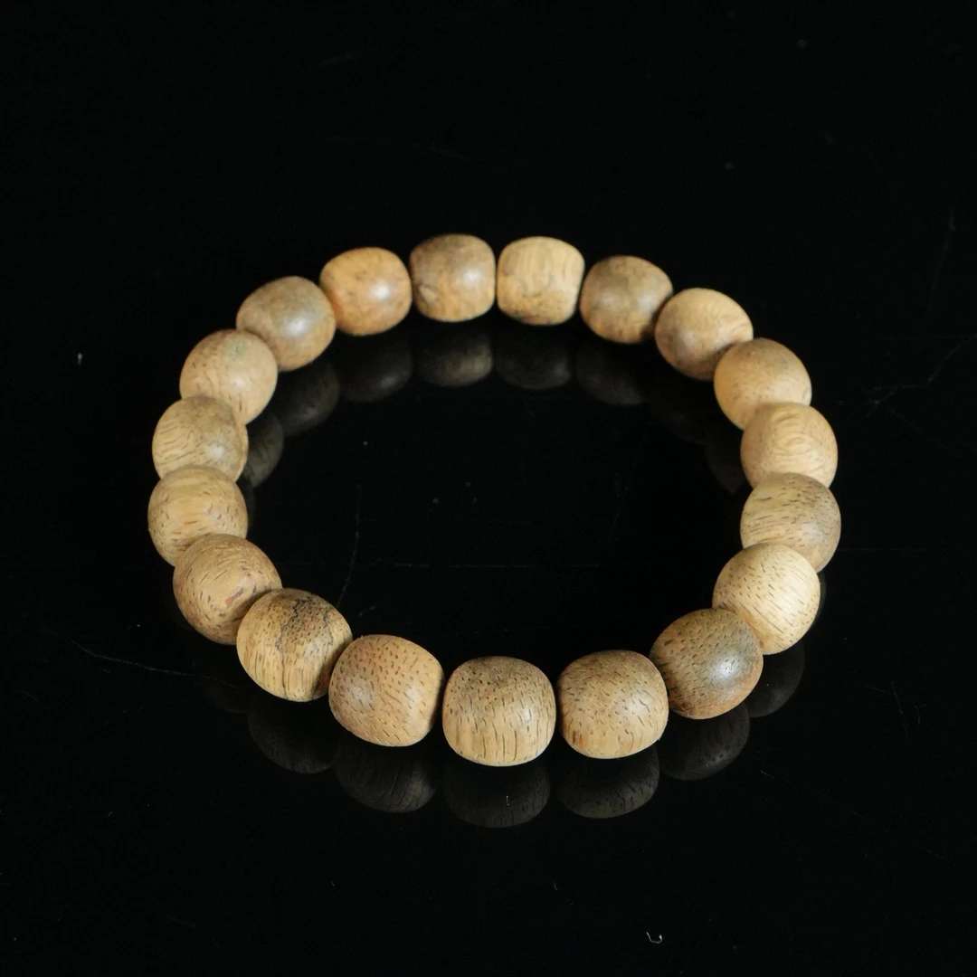 DY-B1786 文莱黑油树心软油沉香桶珠 1.07x1.05cm 7.84g