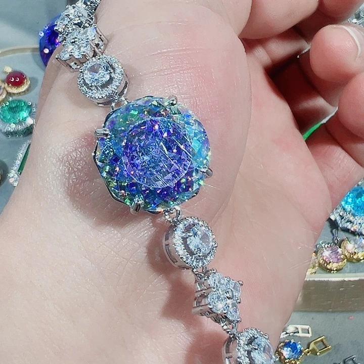 非金属红色蓝色满镶嵌