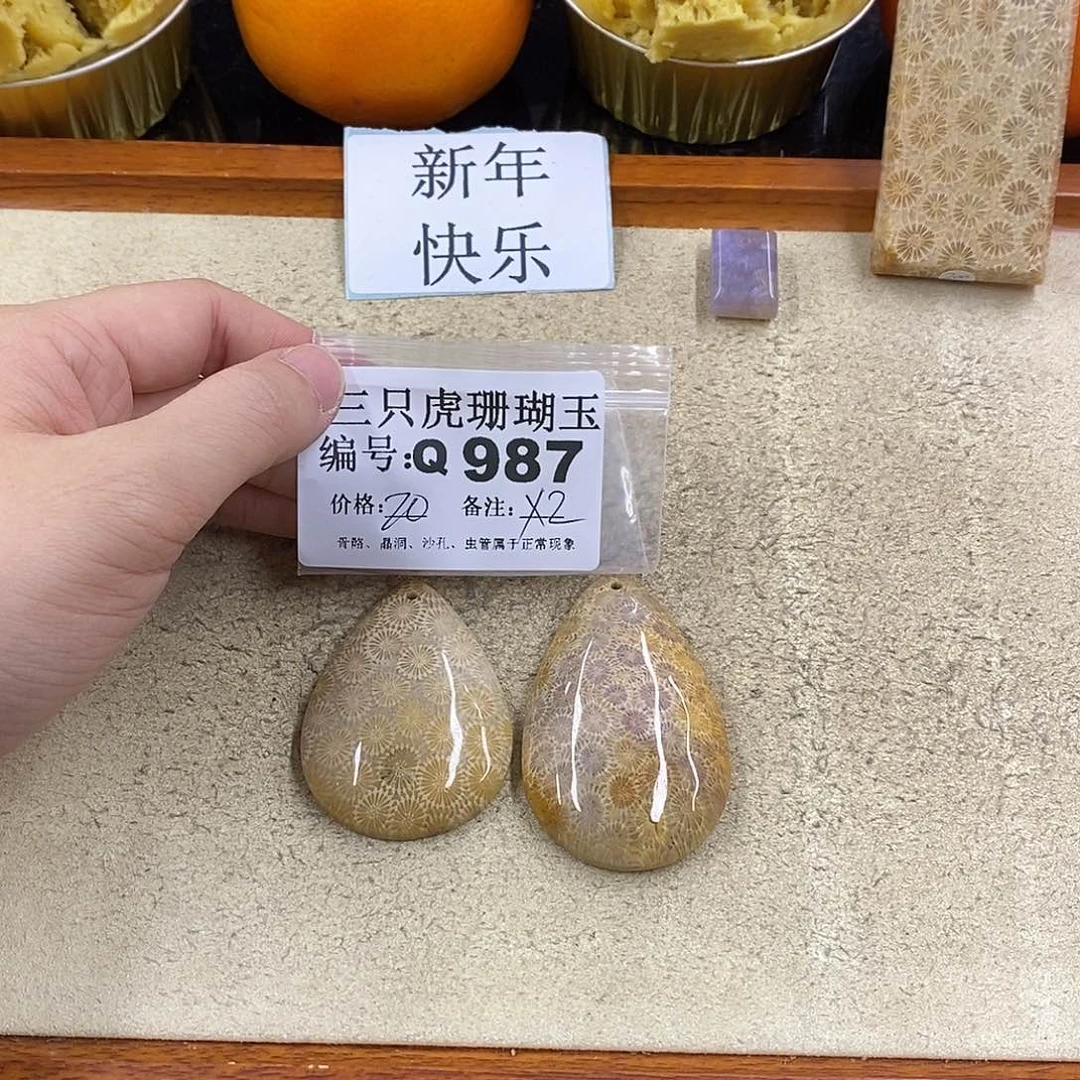 硅化珊瑚（珊瑚玉）1未镶嵌海*