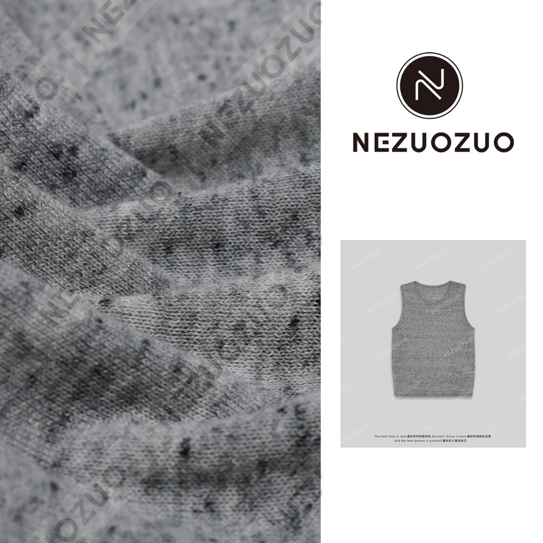 NEZUOZUO【点点纱背心】25春新/绵羊毛/亚麻/显瘦叠搭舒适吊带背心